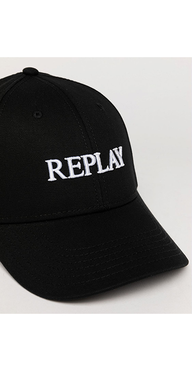 ユニセックス ロゴ刺しゅうコットンツイルCAP 詳細画像
